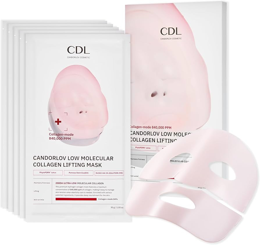 Overnight Collagen Lifting Gel Mask 5 pcs, Korean Face Lifting Deep Hydrogel Mask for Glass Skin,... | Amazon (US)