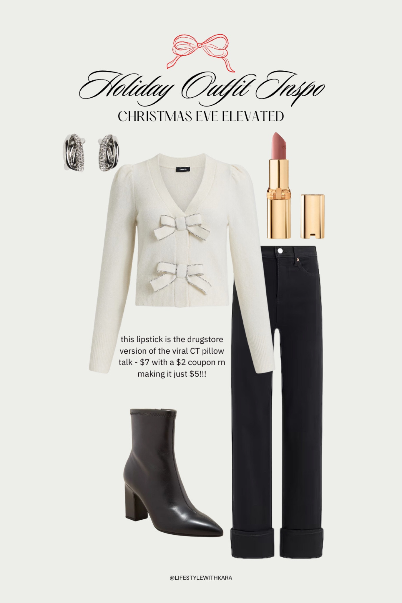 Holiday Outfit Inspo: slightly dressed up Christmas Eve option  🎀 🎁🎄🎅

#LTKGiftGuide #LTKSeasonal #LTKHoliday