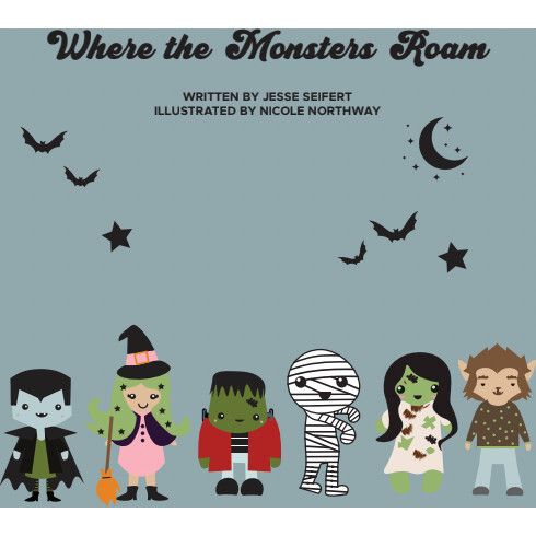 Lucy's Room Where the Monsters Roam Halloween Board Book | Maisonette