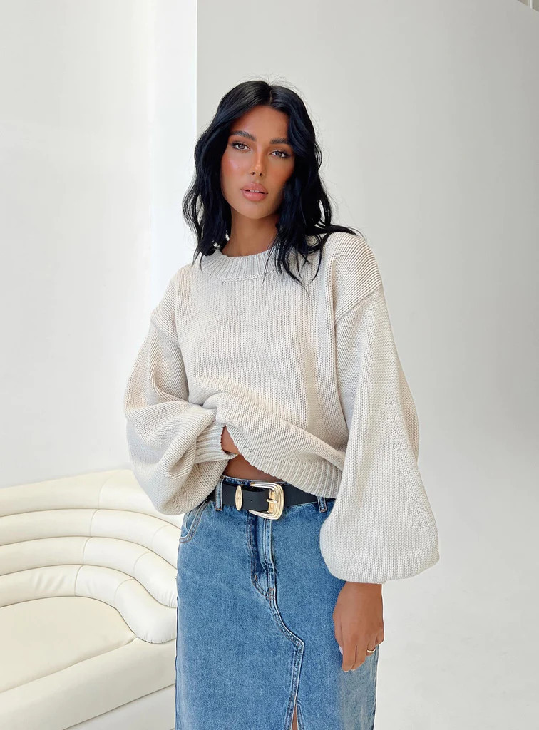 Harmony Sweater Beige | Princess Polly AU