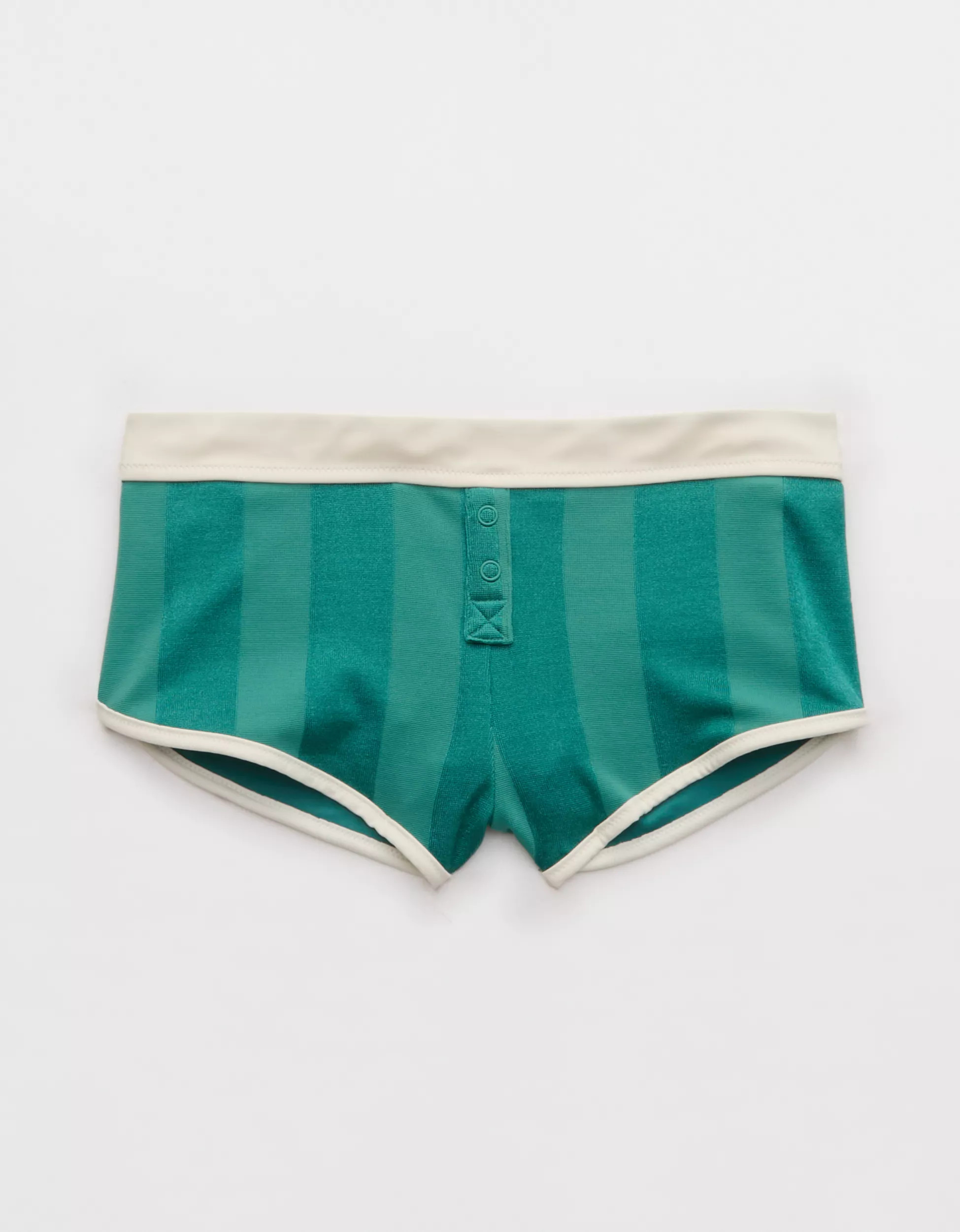 Aerie Shine Cheeky Boyshort Bikini Bottom | Aerie