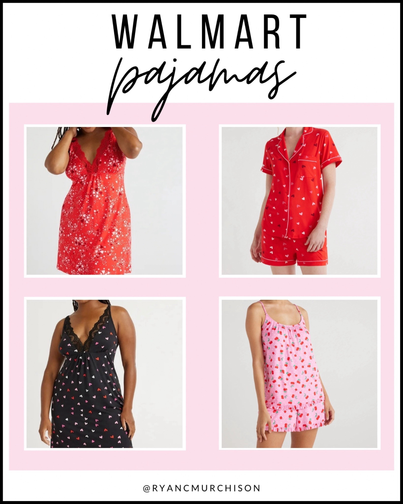 Favorite Walmart Valentine’s Day pajamas, spring pajamas from Walmart 

#LTKSeasonal #LTKstyletip