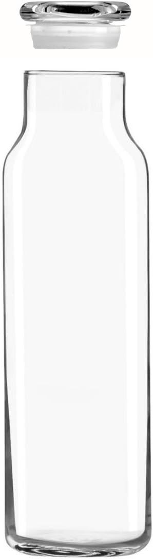 Libbey Glass 24 Oz. Hydration Decanter Carafe Bottle w/Lid - Straight Cylinder | Amazon (US)