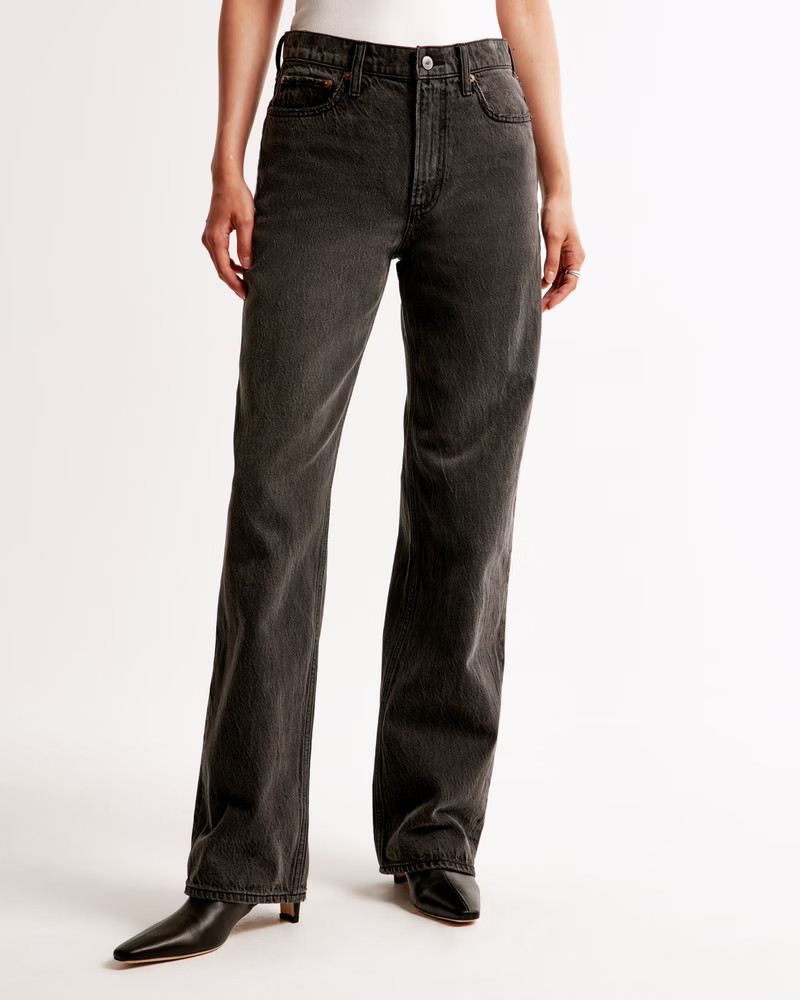 Women's High Rise Loose Jean | Women's Bottoms | Abercrombie.com | Abercrombie & Fitch (US)