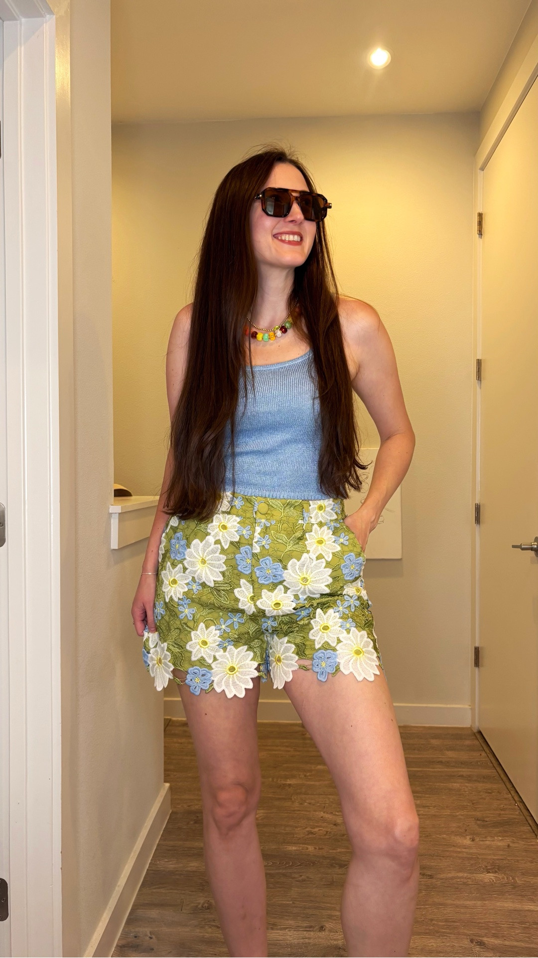 3 outfits with 1 pair of shorts! I love these embroidered floral appliqué shorts, the detail and quality is incredible and they can be styled with so many different tops mixing colors textures and prints!

#LTKgrwm #LTKootd #LTKSaleAlert