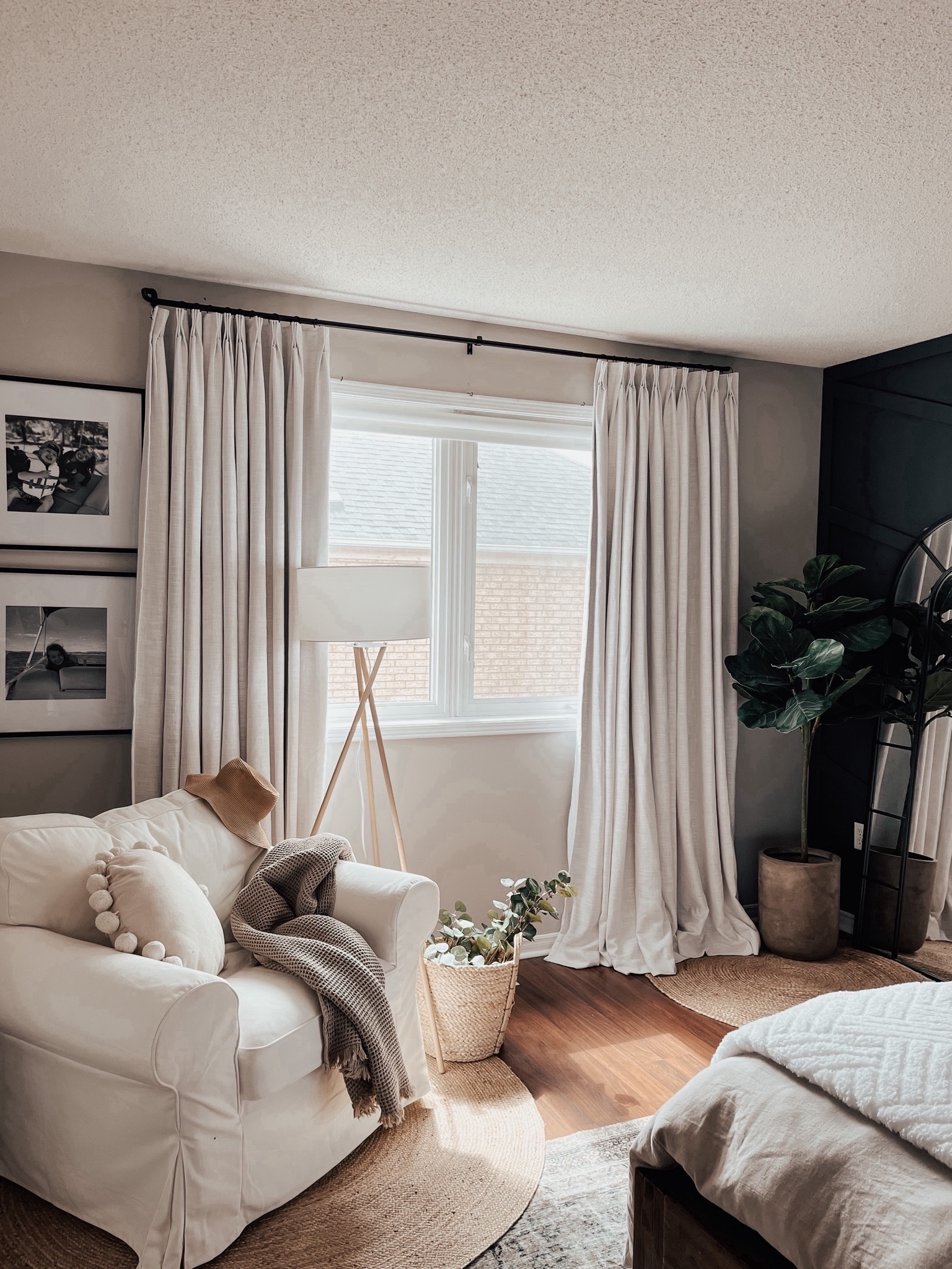 Primary Bedroom Details 

Curtain Details:

LIZ Polyester Linen Drape (X2) Pleated |
Color: Beige White 1908-1
Hanging Header Style: Triple Pleat
Lining Type: Thermal Blackout Liner 250 gsm
White Finished
Body Memory Shaped

#primarybedroom #bedroomdesign #interiordesign #bedroominspo #curtains #bedroomfurniture

#LTKhome #LTKstyletip #LTKsalealert