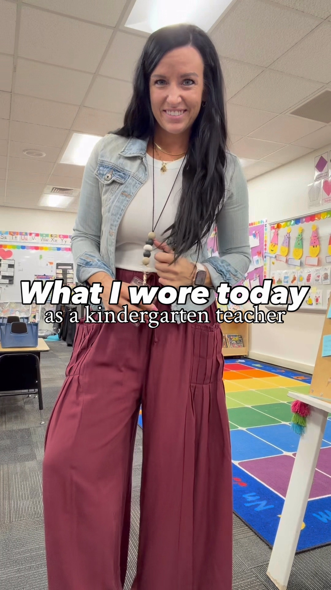 Spring Teacher Outfit of the Day! 🍎 

I love these Free People inspired pull on pants from Amazon! They’re under $30 and come in 7 colors. This burgundy color is so fun for valentines week and also all summer long for vacation, play dates, coffee stops, errands, or teaching. Pair it with sneakers and a denim jacket while it’s still cold/cool outside. I sized up to a M in these pants for a looser fit in the waist. (My denim jacket is old from Kohls, but I’m linking similar ones.)

My necklace is from https://madisonjames.online — pick from their “Charm Parlor” collection 😍 Try code MJ20 for 20% off your first order!


@amazonfashion #amazonfashion #amazonoutfit #teacheroutfit #springoutfitideas @madisonjamesjewelry #charmnecklace spring outfit for teachers, wide leg pants, Amazon outfit idea, vacation outfit, summer style, casual workwear

#LTKWorkwear #LTKOver40 #LTKValentine