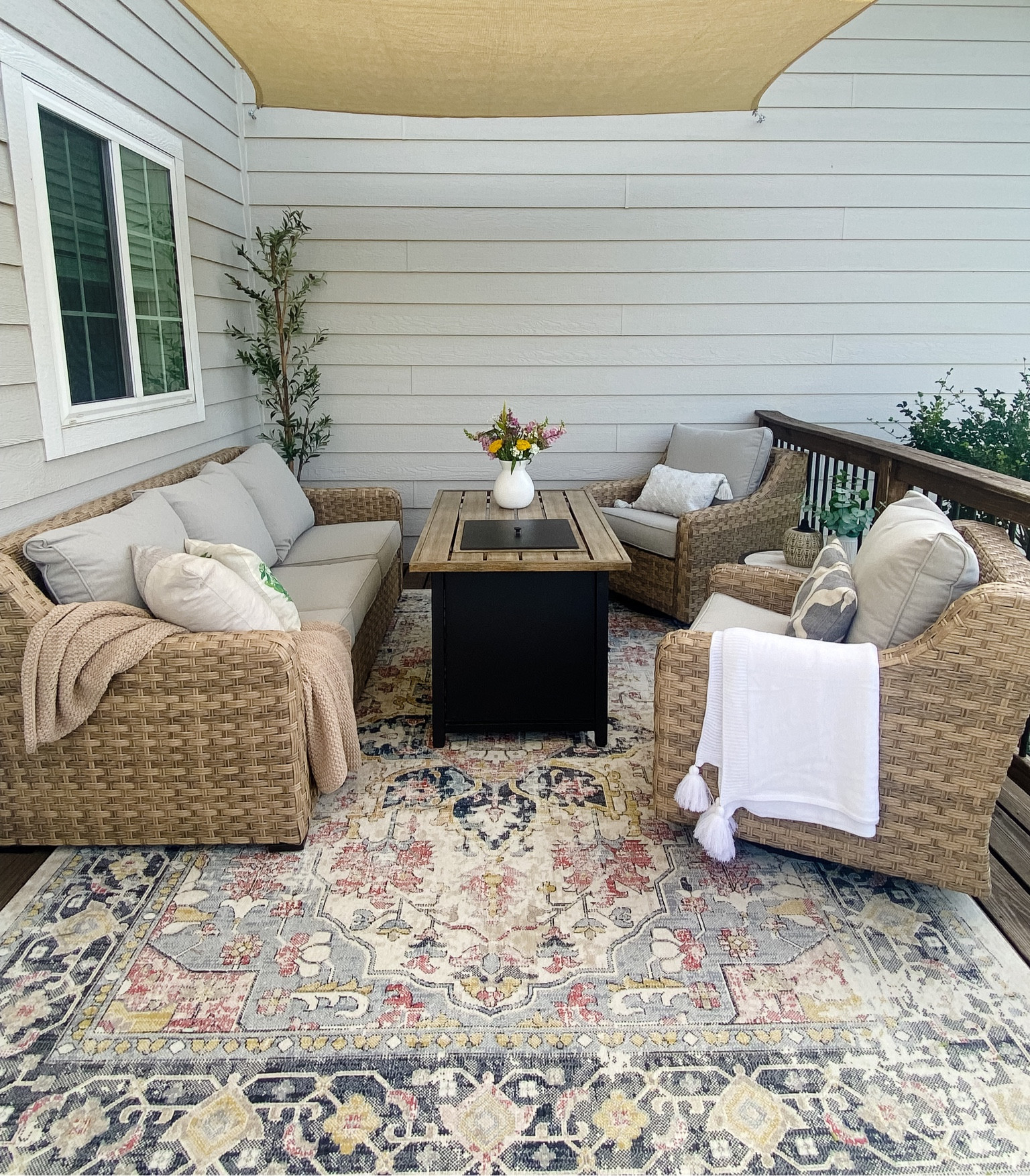 Sharing all things patio! It’s finally warm enough in the Midwest to get the furniture out. Our furniture and rug are both on sale!

#LTKsalealert #LTKSeasonal #LTKhome