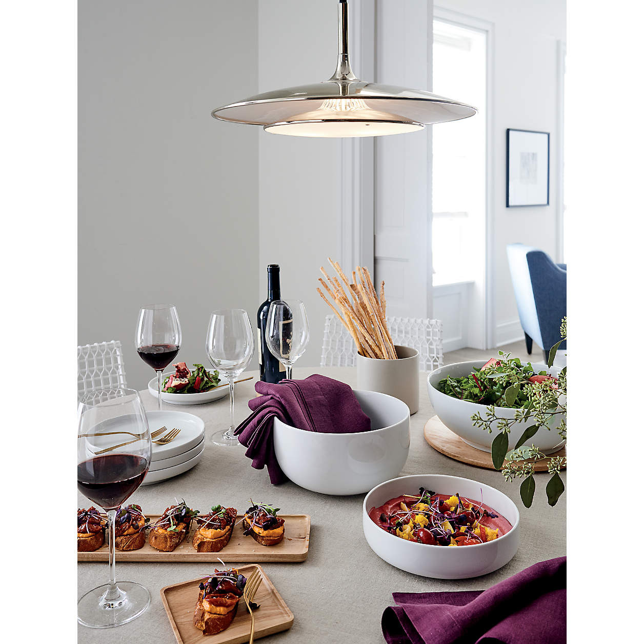 Toben Bowl Plate + Reviews | Crate & Barrel | Crate & Barrel