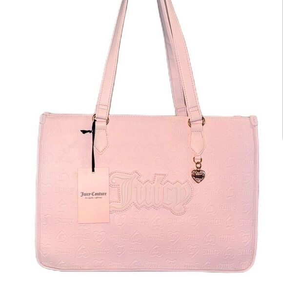 Juicy Couture Powder Blush Upgrade U Large Tote Bag Pink Faux Leather | Poshmark