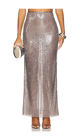 Sequin Pencil Skirt in Grey | Revolve Clothing (Global)