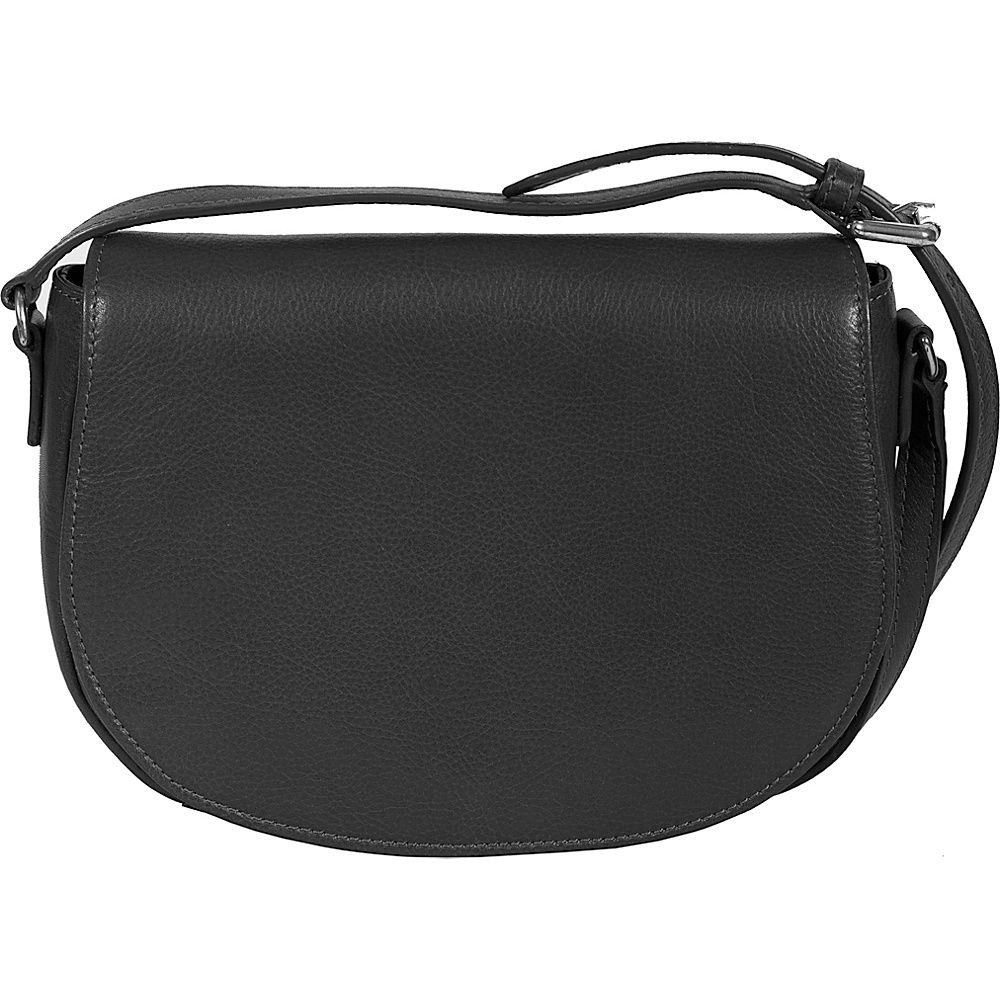 Scully Full Flap Leather Ladies Crossbody Black - Scully Leather Handbags | eBags