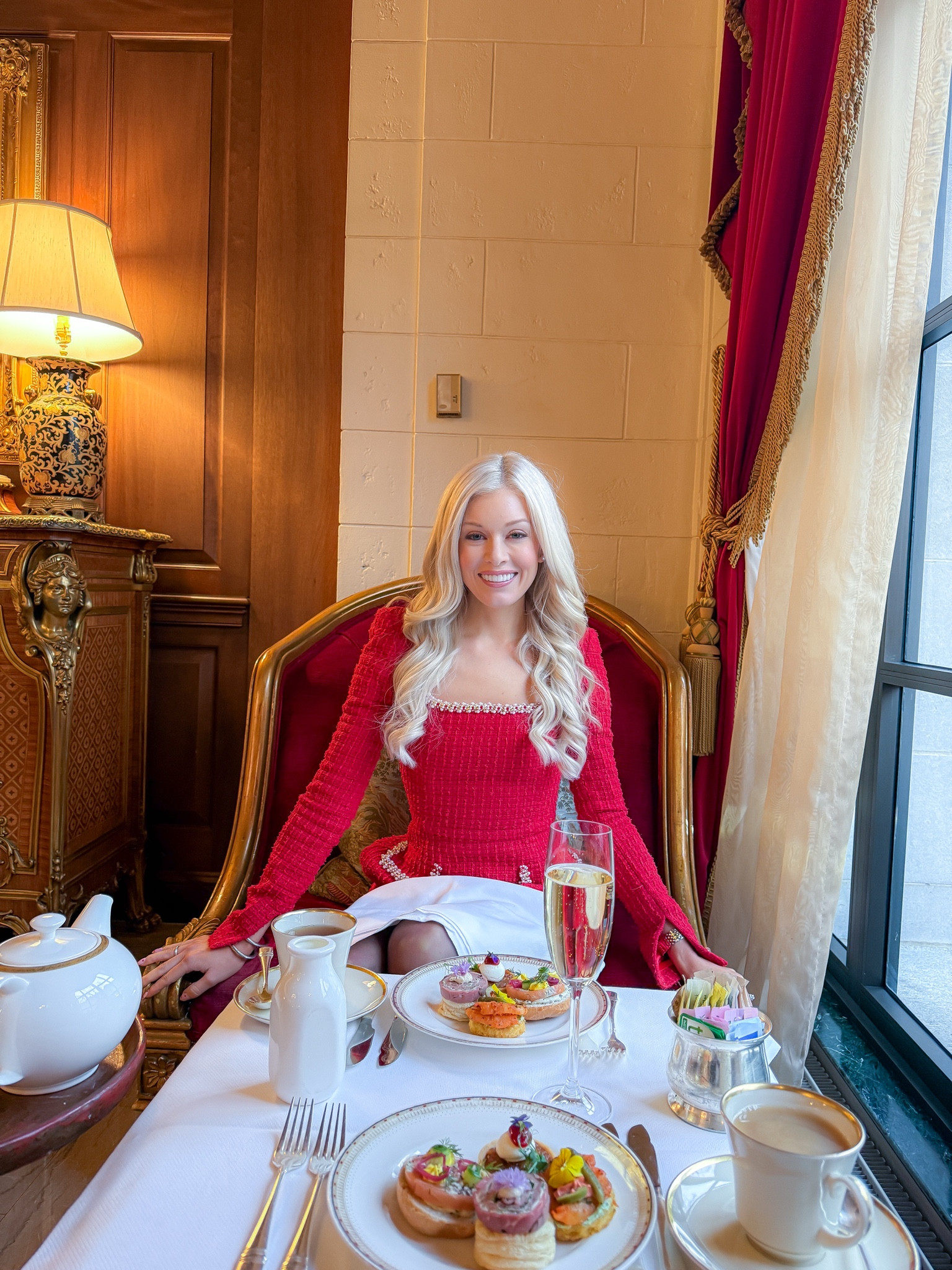 The perfect red dress for a Valentine’s afternoon tea at the St. Regis in Washington, DC 🫖♥️

#LTKStyleTip
