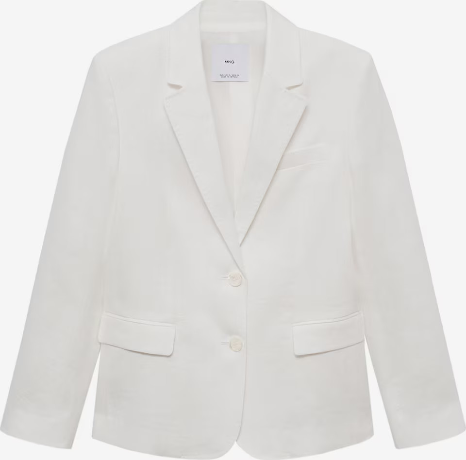 MANGO Blazer 'Niza' in Weiß | ABOUT YOU (DE)