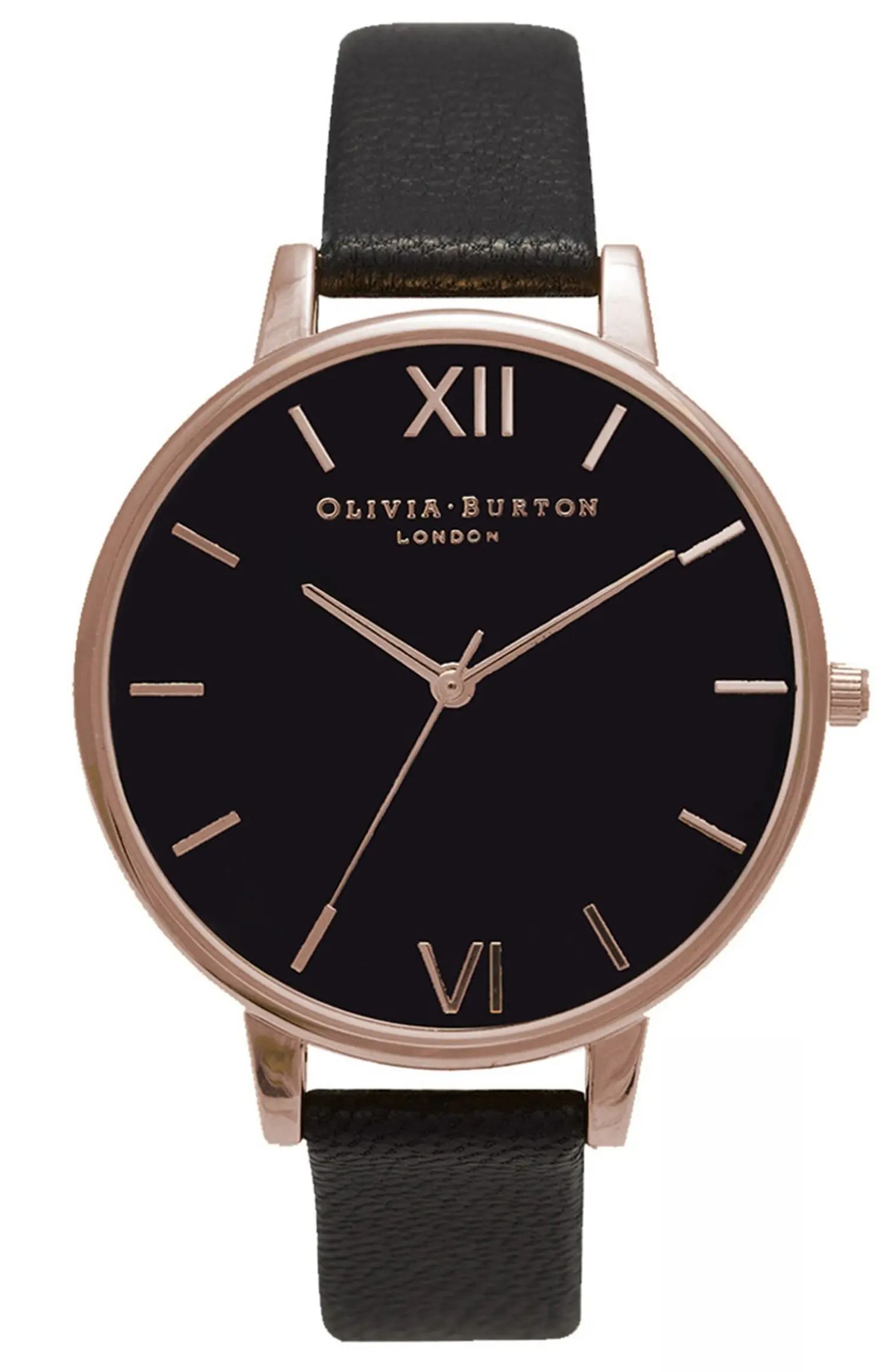 Big Dial Leather Strap Watch, 38mm | Nordstrom