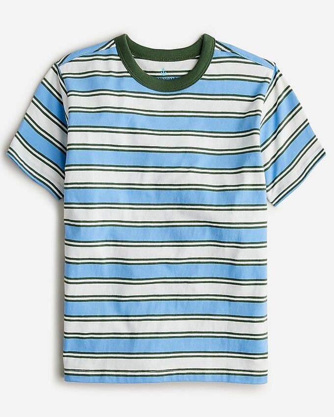 Boys' short-sleeve pocket T-shirt in bright stripe | J.Crew US