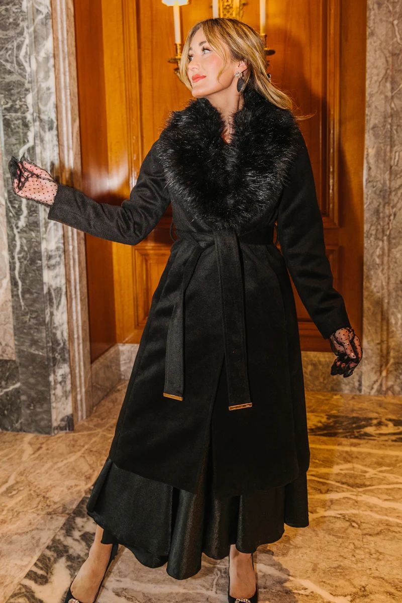 Sloane Coat in Black | Ivy City Co