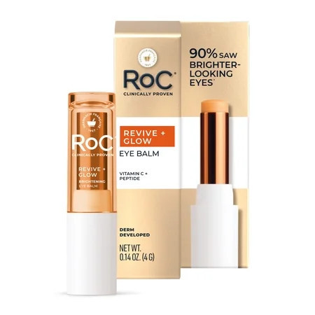 RoC Multi Correxion Revive + Glow Vitamin C Eye Balm Touchless Stick Under-Eye Brightener for Dark Circles & Puffiness Fragrance-Free 0.14 oz | Walmart (US)