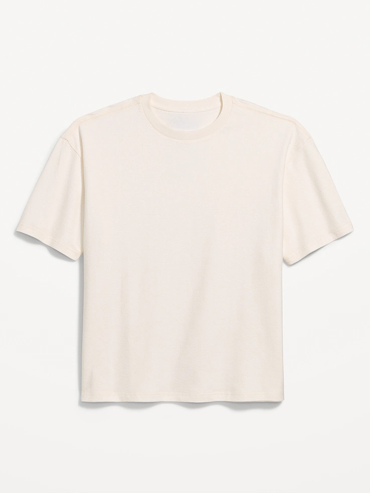 Oversized Heavyweight Garment-Washed T-Shirt | Old Navy (US)