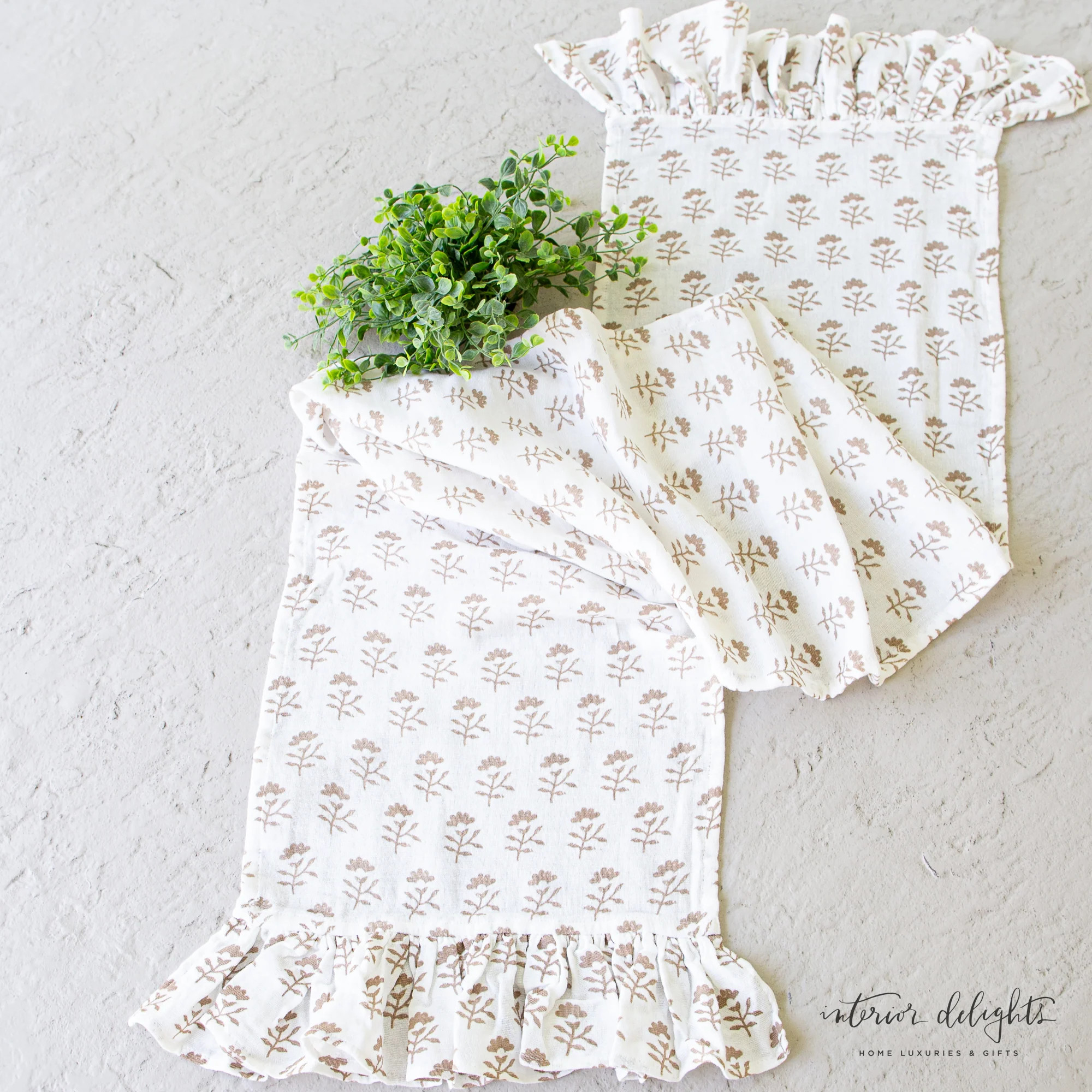 Molly Block Print Table Runner | Interior Delights
