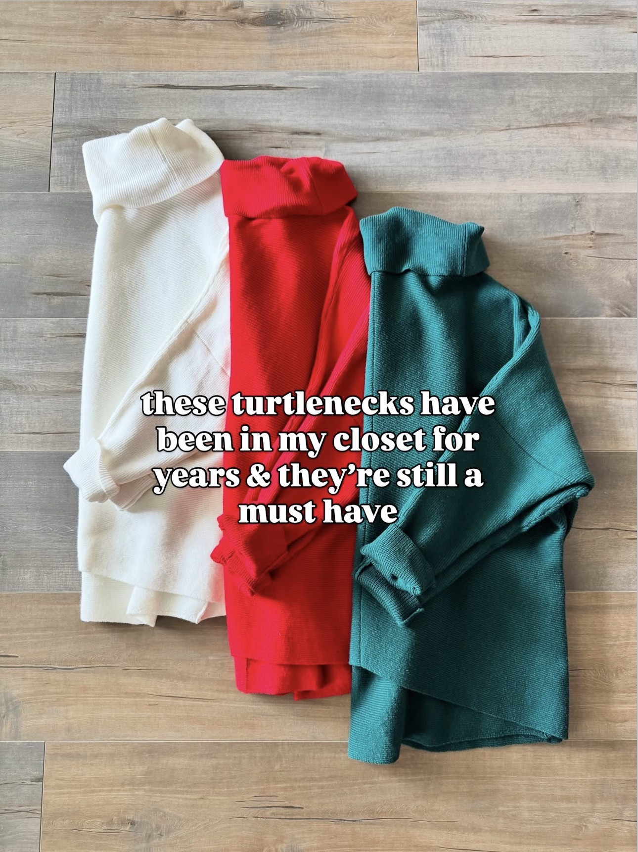 Winter staple sweater! Oversized turtleneck, batwing, long sleeve, capsule wardrobe, winter style, winter fashion, holiday style, red, green, white, simple outfit styling, affordable women's clothing, Amazon fashion. 

 #LTKHoliday #LTKootd #LTKFindsUnder50