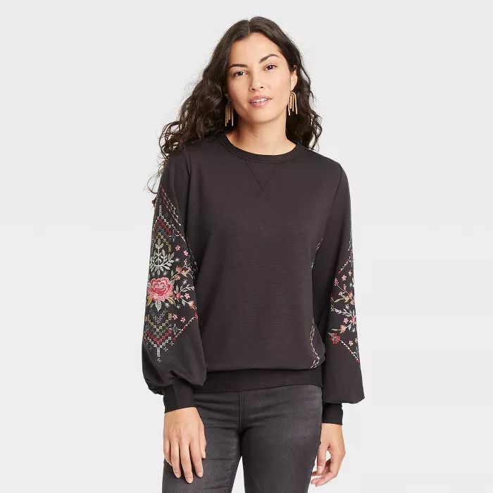 Women's Embroidered Sweatshirt - Knox Rose™ | Target