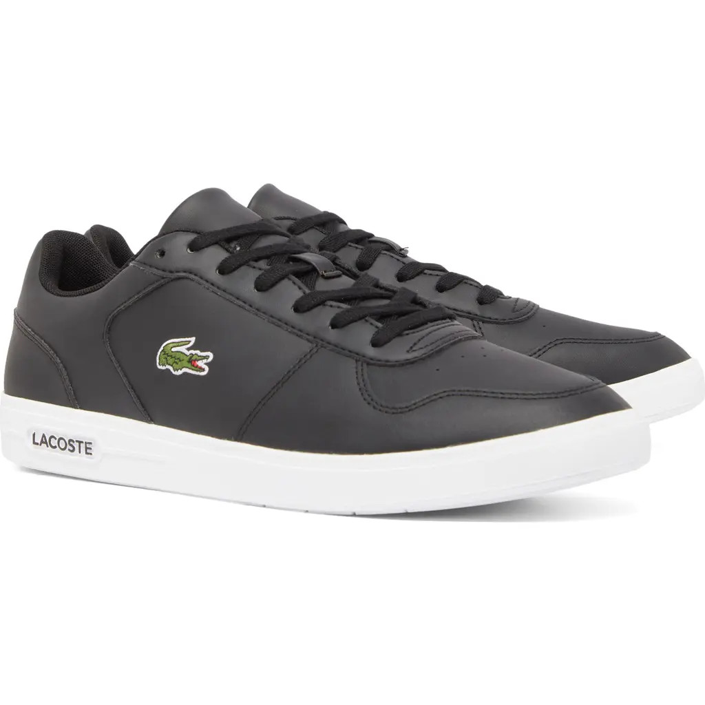 Lacoste Low Top Sneaker in Black/White at Nordstrom Rack, Size 10.5 | Nordstrom Rack