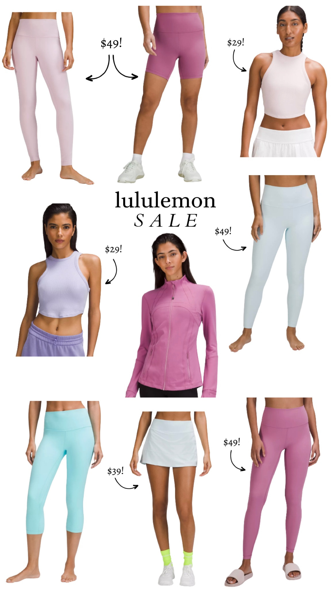Lululemon sale — my favorite picks! So many great items discounted. Truly my favorite athletic wear — you pay for the quality! 

#LTKFitness #LTKsalealert #LTKunder50