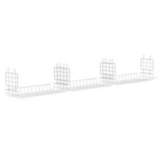 Hideaway 15.75 in. L x 7.78 in. D White Behind-the-Hangers Wire Closet Shelf (3-Pack) | The Home Depot