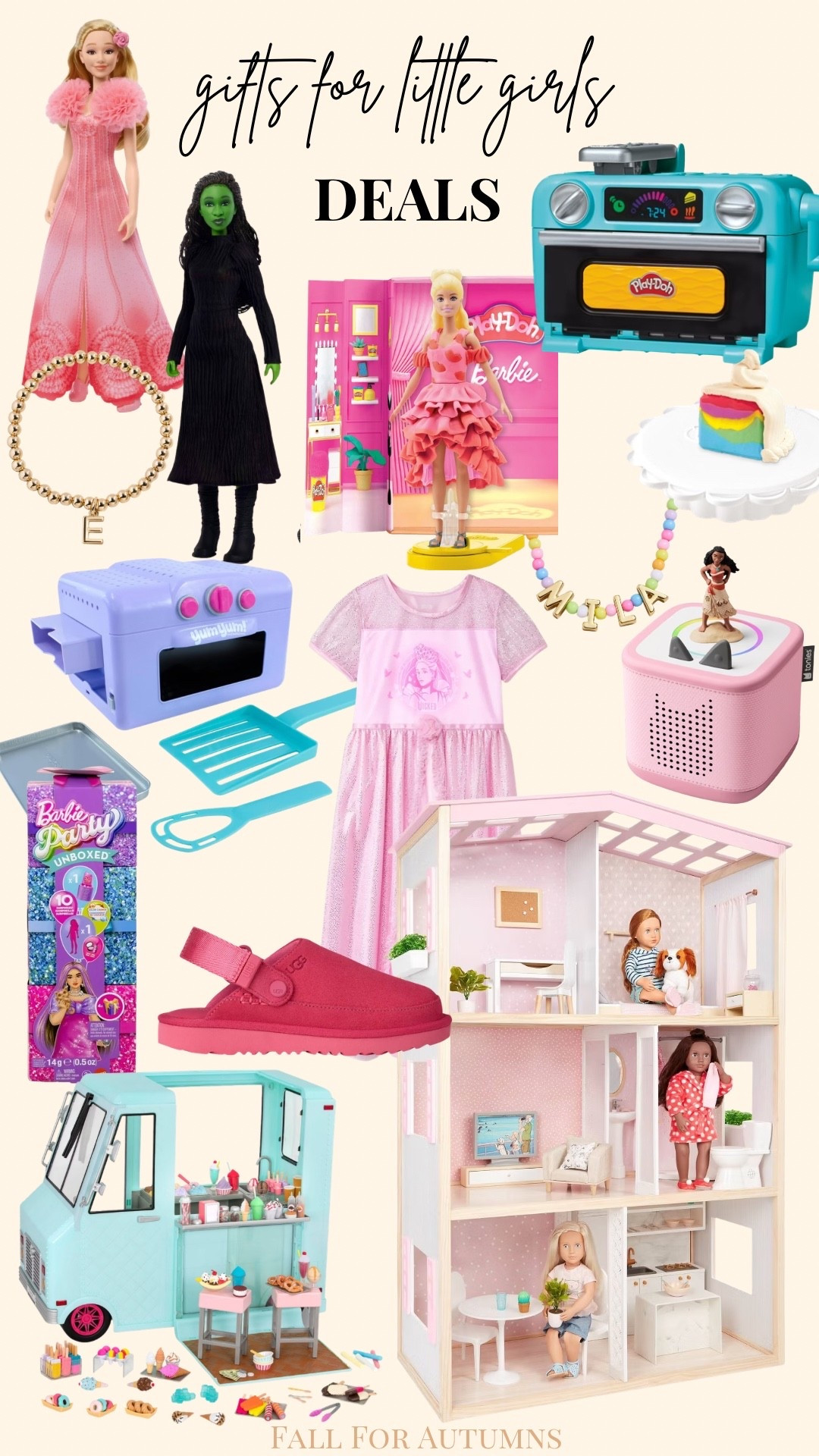 Black Friday, cyber week, cyber Monday deals for girls, little girls, preschool, American girl doll, doll house, playdoh, ugg, Barbie, tonies, bauble bar, jewelry, our generation, wicked gifts

#LTKFindsUnder50 #LTKCyberWeek #LTKKids
