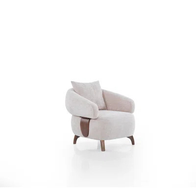 Gante Curved Bouclé Accent Chair | Wayfair North America