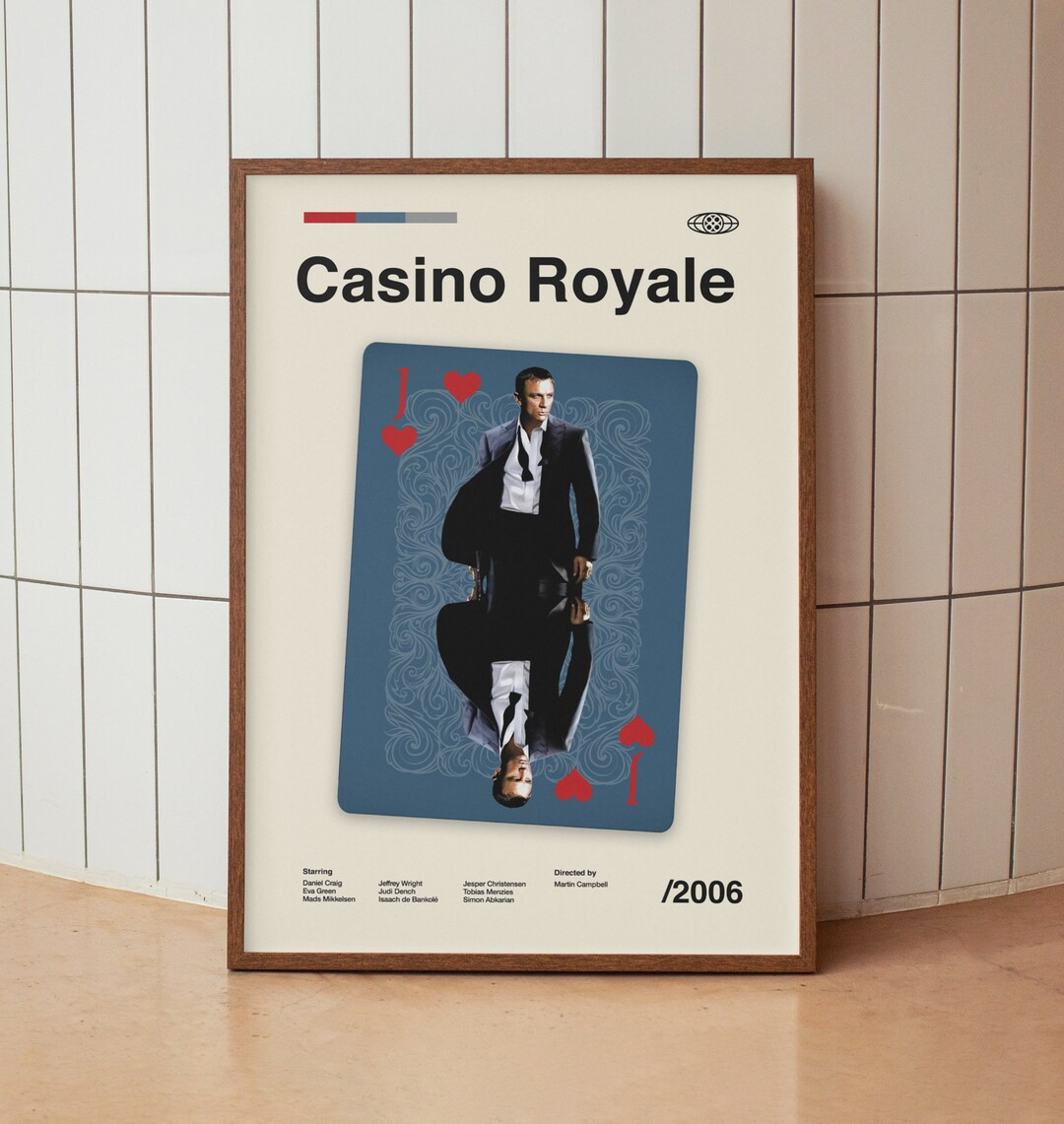 Casino Royale James Bond Wall Art Print Daniel Craig Film Poster American Cinema Midcentury Art -... | Etsy (US)
