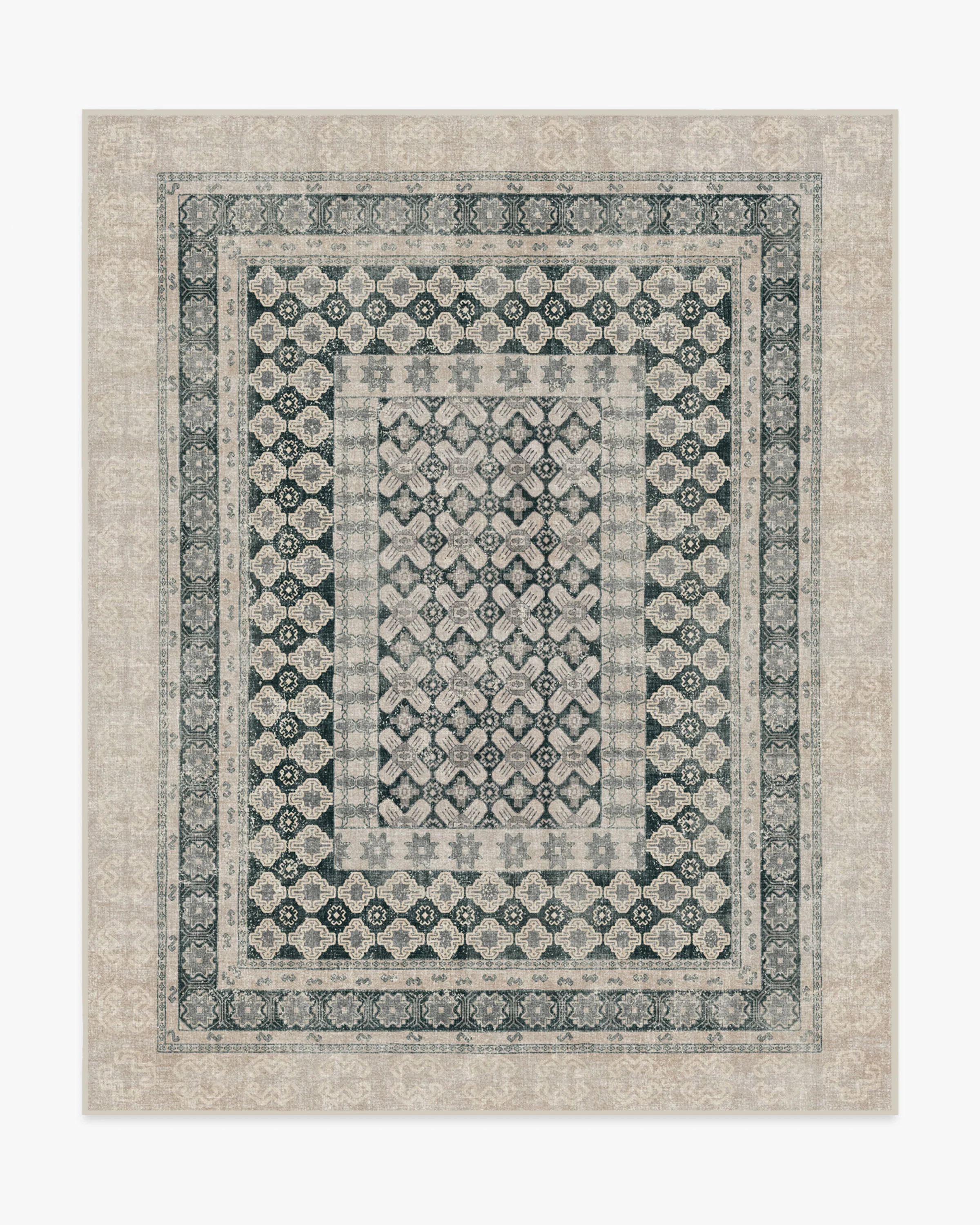 Cyrus Taupe & Soft Charcoal Rug | Ruggable US | Ruggable