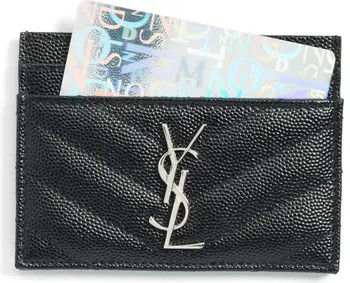Monogram Leather Credit Card Case | Nordstrom