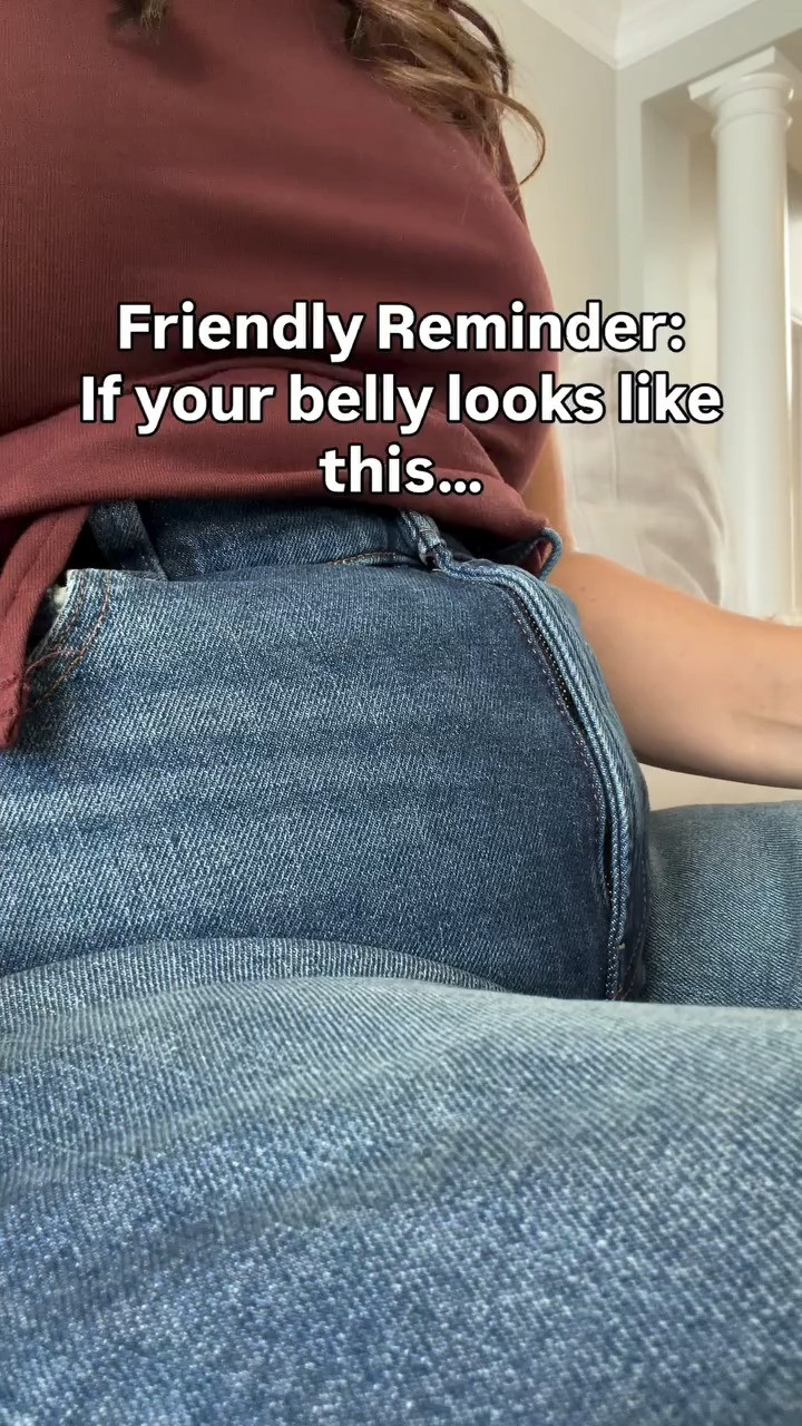 No my belly doesn’t look like that because my jeans are too tight, these are actually too big 😂 BUT this is a formula I’ve been wearing forever!! At every size from my current to a 16. Sometimes you have to say less of I can’t wear that and do more trying!

#widelegjeans #apronbelly #squishybody 

 #LTKmomlife #LTKOver40 #LTKMidsize