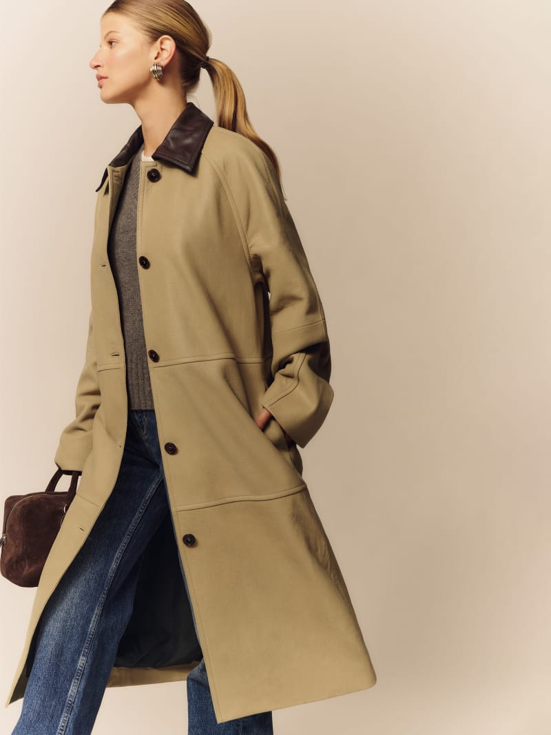 Veda Beck Leather Trench | Reformation (Global)