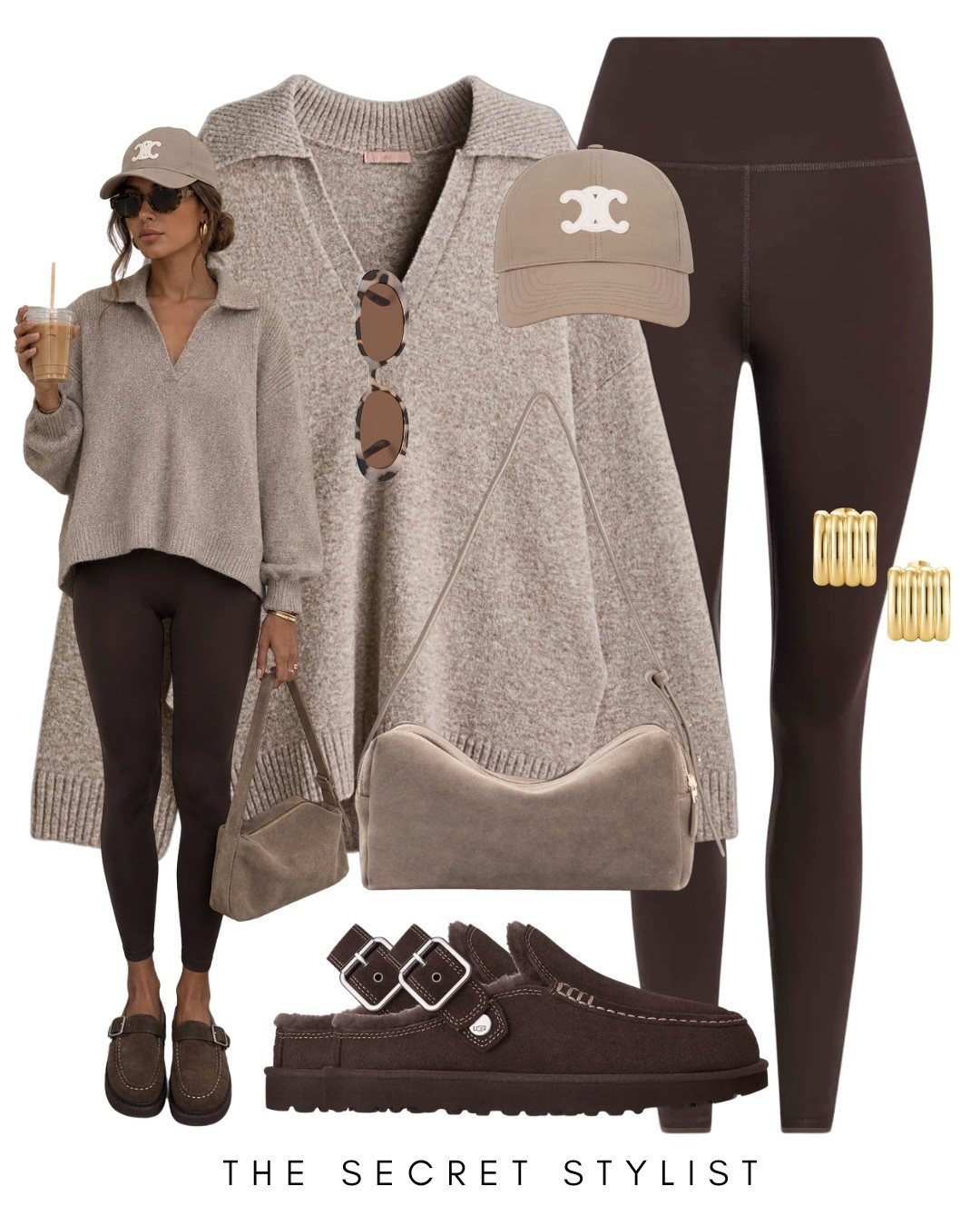 Autumn casual outfit
Beige collar knit H&M
Woven bag
Ugg Evelina clogs burnt cedar
Mules 
Transitional outfit 
Brown tala Leggings

#LTKuk #LTKautumn #LTKstyletip