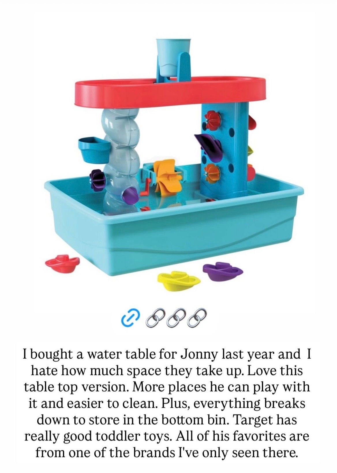 Our nephew Jonny loves this water table! Takes up less space, is easier to clean up and store, and is more splash-proof than a standard water table. And most importantly, 1-year-old approved! 🥰💦

#LTKmomlife #LTKKids #LTKBaby