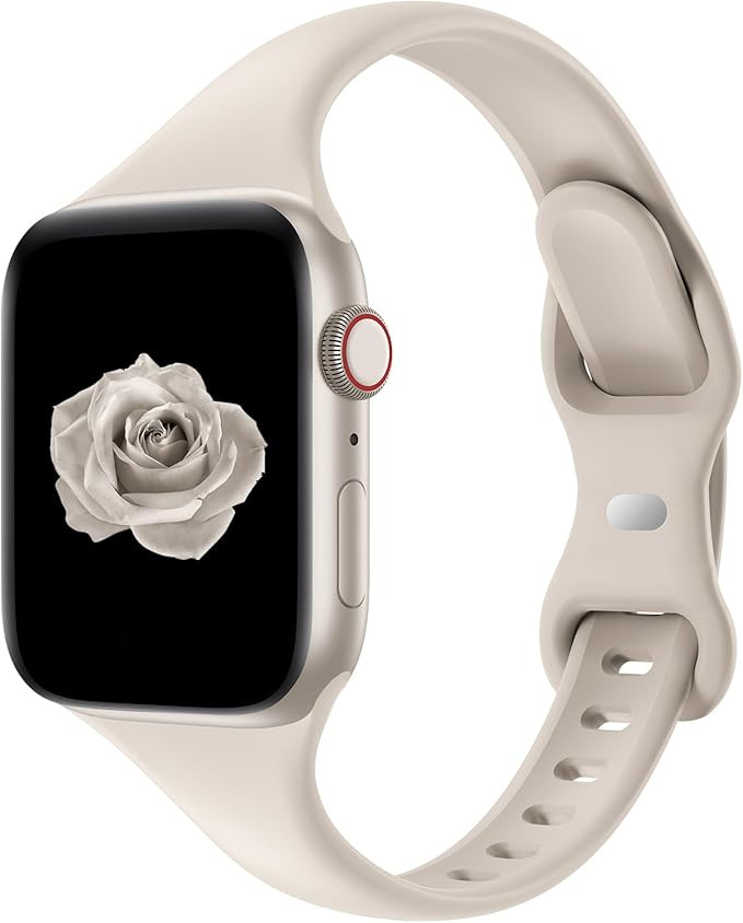 Thin Slim Band Compatible with Apple Watch 38mm 40mm 41mm 42mm 44mm 45mm 46mm 49mm, Replacement S... | Amazon (US)