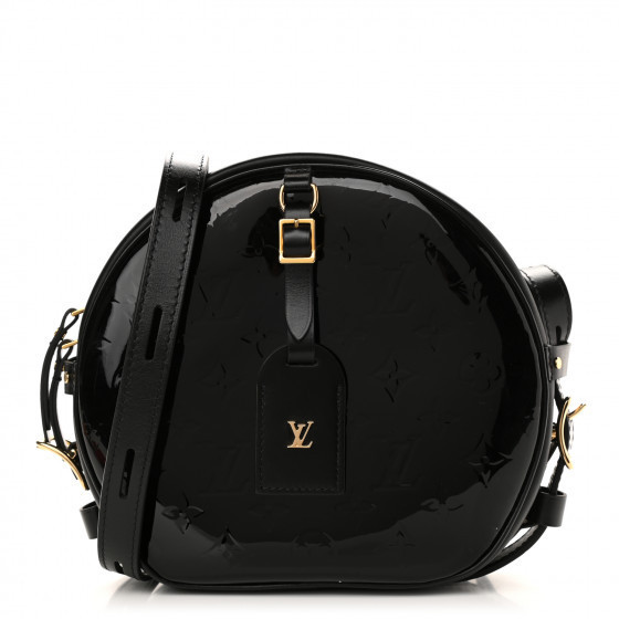 LOUIS VUITTON Vernis Boite Chapeau Souple MM Black | Fashionphile