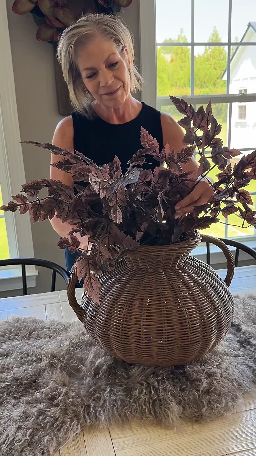 My fall decor needed these 2 new items!! I love using fur throws over the backs of chairs, across tables…so many uses for them. I also used 6 stems in my arrangement.

Fur throws, plum cimicifuga stems, dining table, dining chairs, fall wreaths, long cutting boards

#LTKSeasonal #LTKHome #LTKstorytime