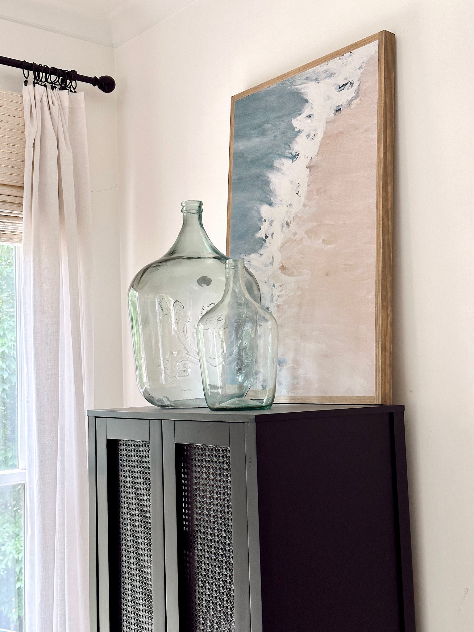 Summer home decor // I love this painting, Del Mar, from one of my favorite small shops, Joyfully Said; use my code SHEGAVEITAGO for a discount on their site  

#LTKunder100 #LTKSeasonal #LTKhome