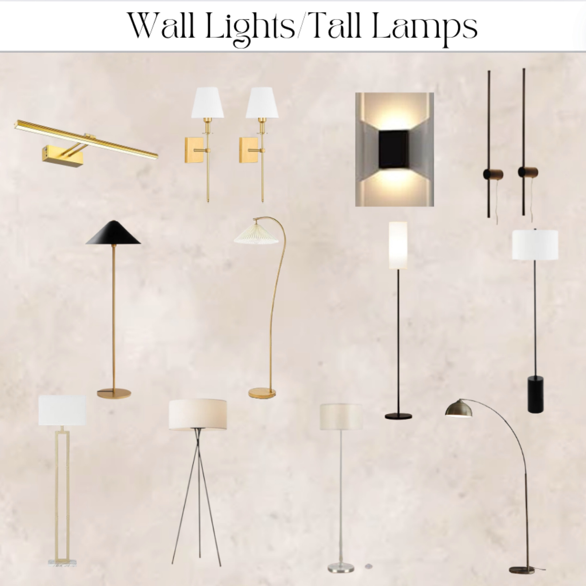 Wall Lights/Tall Lamps

#amazon #wayfai #lamps #walllights 
