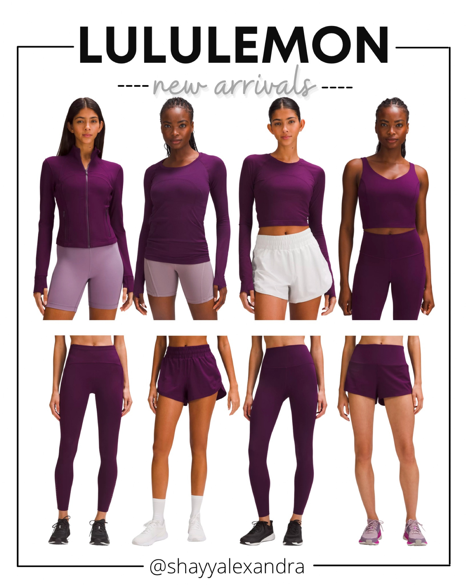 Lululemon new arrivals in the color Dramatic Magenta!

Cropped Define | Align Tank | Running Shorts | Leggings | Activewear | Athleticwear 

#LTKfitness