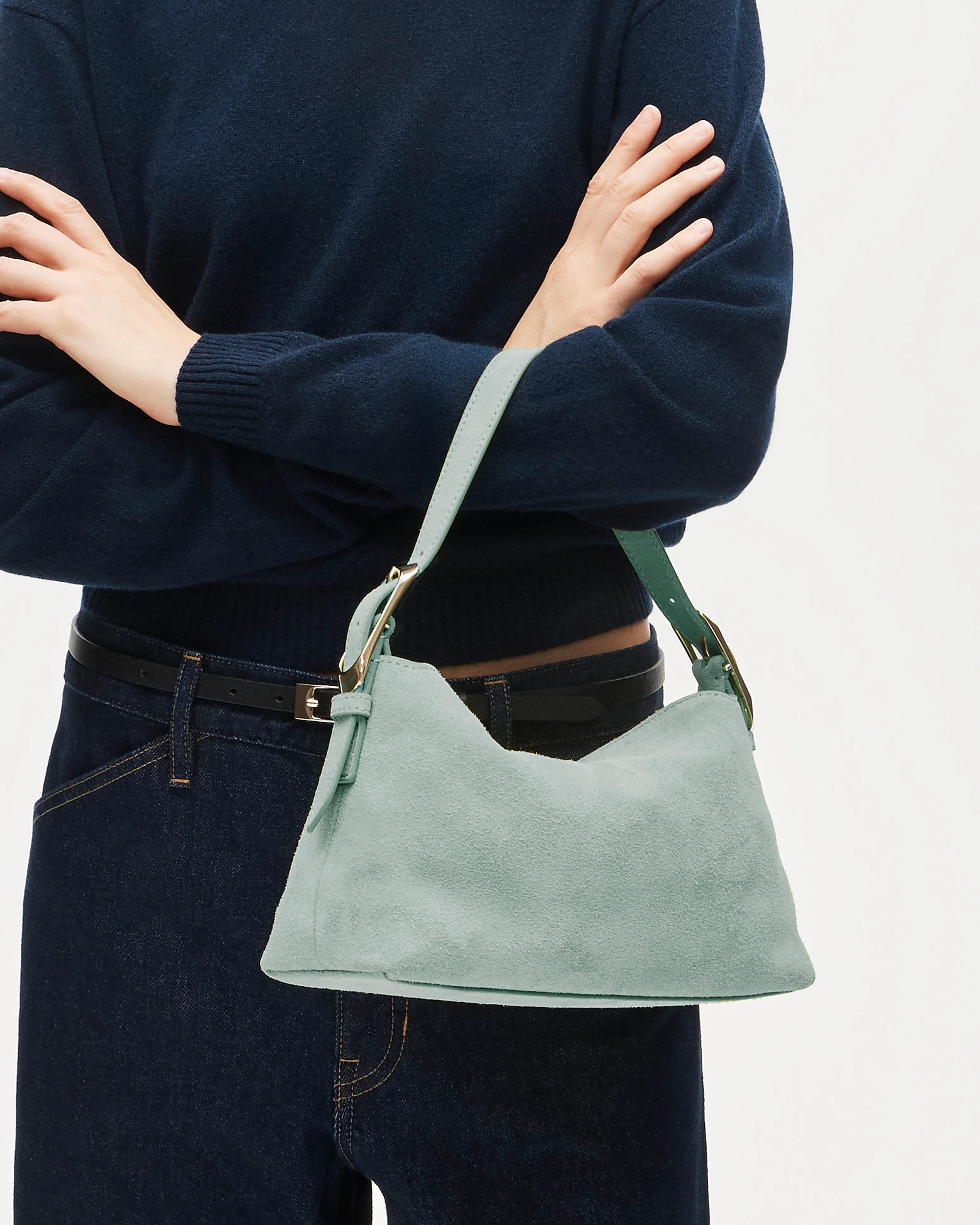 Berkeley small shoulder bag in suede | J. Crew US