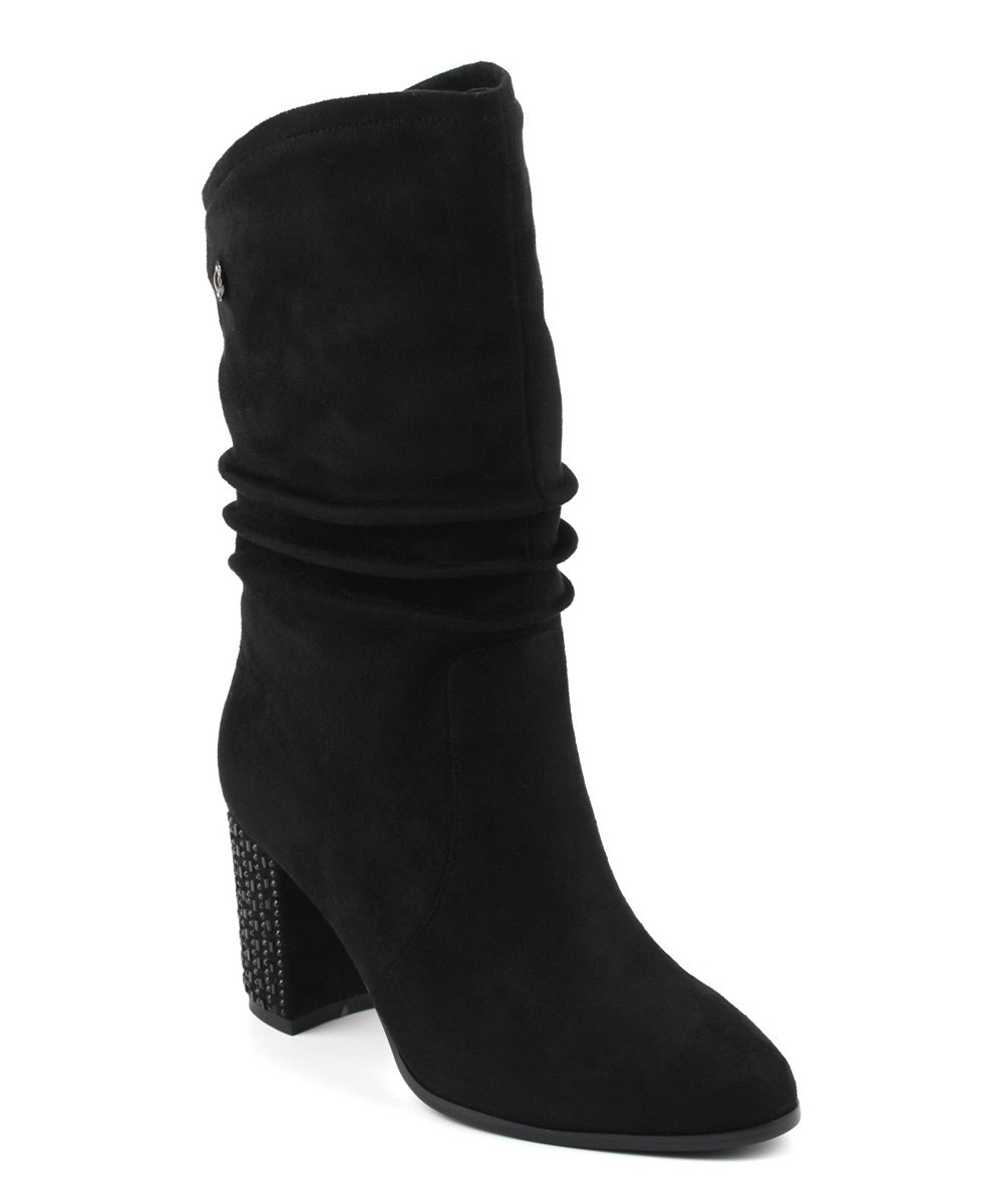 Selina Women's Casual boots BLACK - Black Bootie - Women | Zulily