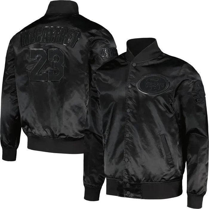 PRO STANDARD Men's Pro Standard Christian McCaffrey Black San Francisco 49ers Player Full-Snap Ja... | Nordstrom