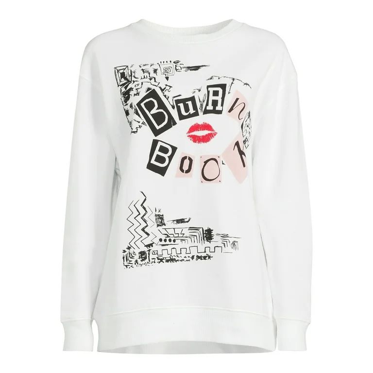 Mean Girls Juniors Crew Neck Fleece Sweatshirt, Sizes XS-3XL - Walmart.com | Walmart (US)