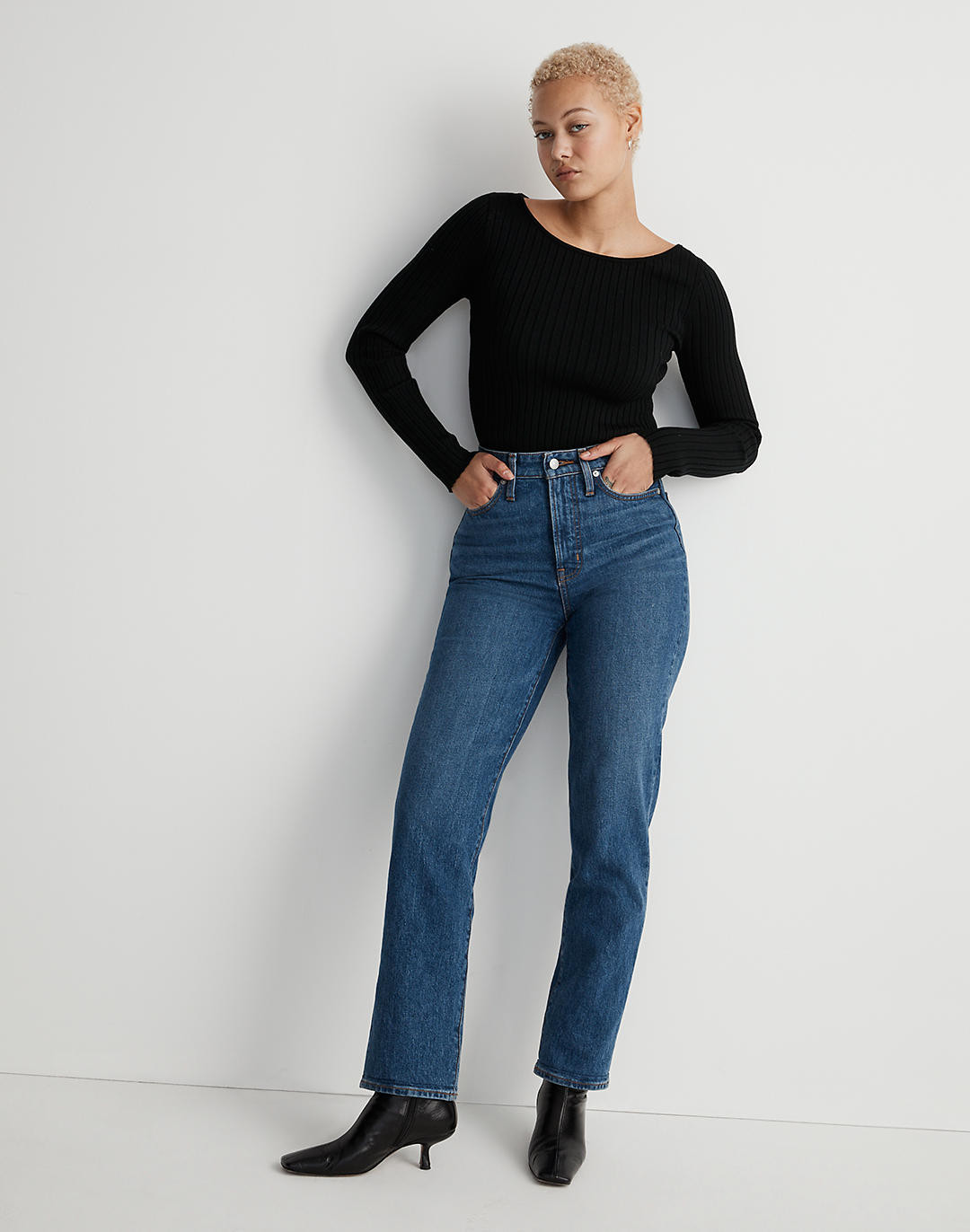 The Curvy Perfect Vintage Straight Jean in Mayfield Wash | Madewell