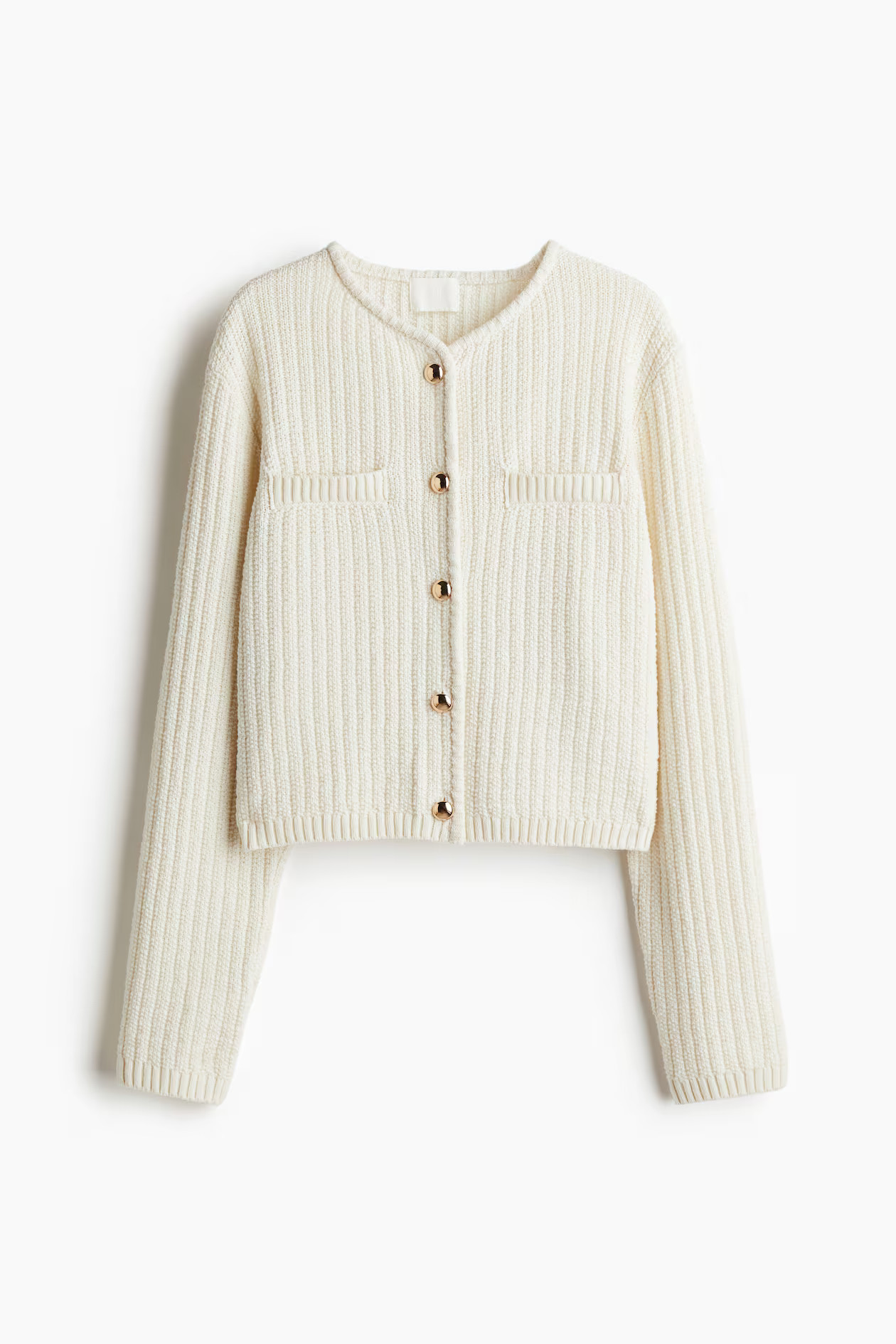 Cardigan mit Perlmuster | H&M (DE, AT, CH, NL, FI)